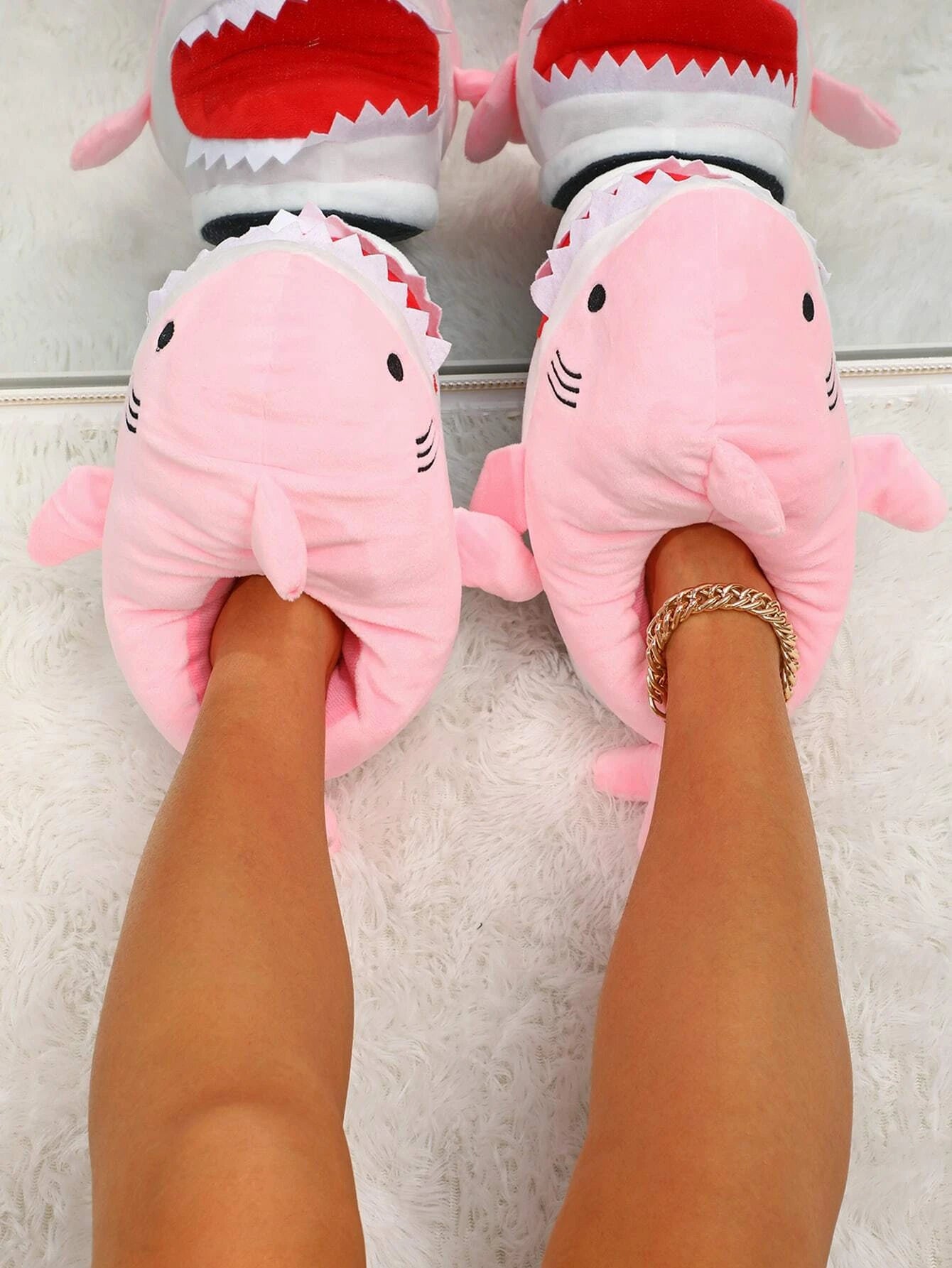 Pantuflas Tiburón - Rosa 🦈